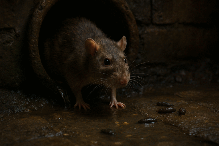 Illustration af bekæmpelse af rotter