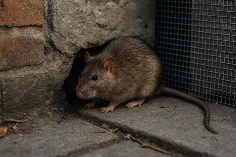 Illustration af rottesikring