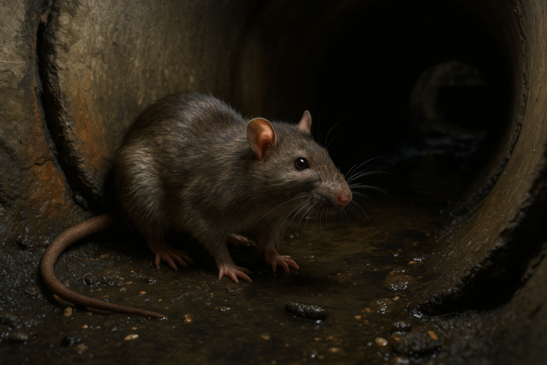 Illustration af skadedyr på loftet