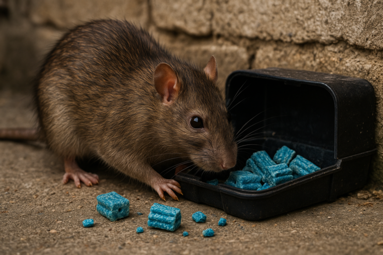 Illustration af effektiv rottegift