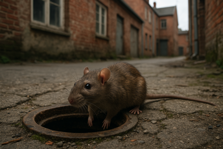 Illustration af rottebekæmpelse brønshøj