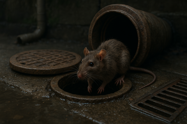 Illustration af rottebekæmpelse køge