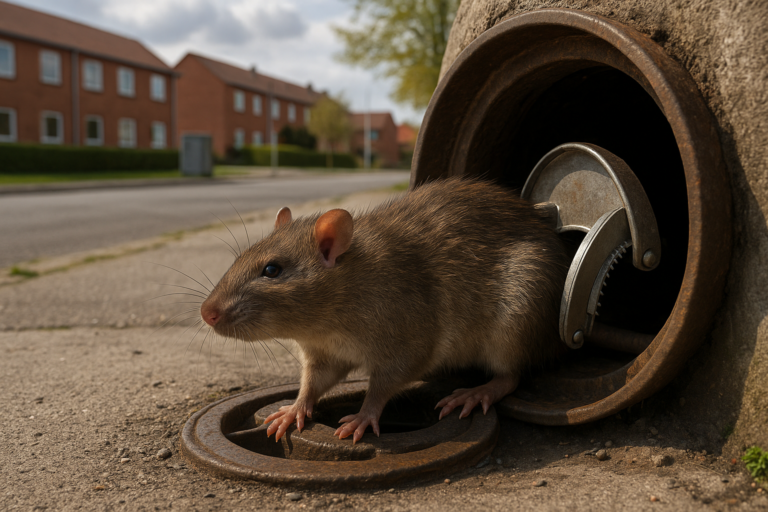 Illustration af rottebekæmpelse taastrup