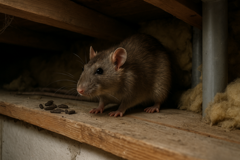 Illustration af rotter i etageadskillelse