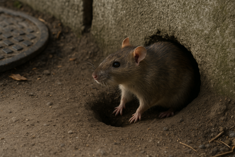 Illustration af huller efter rotter