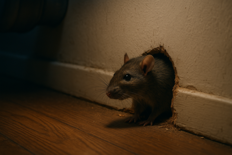 Illustration af lyd fra vægge om natten