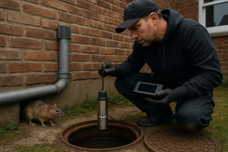 Illustration af rotteproblemer i ejendom