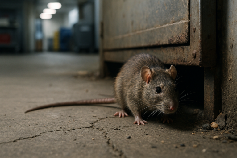 Illustration af rotteproblemer i virksomhed