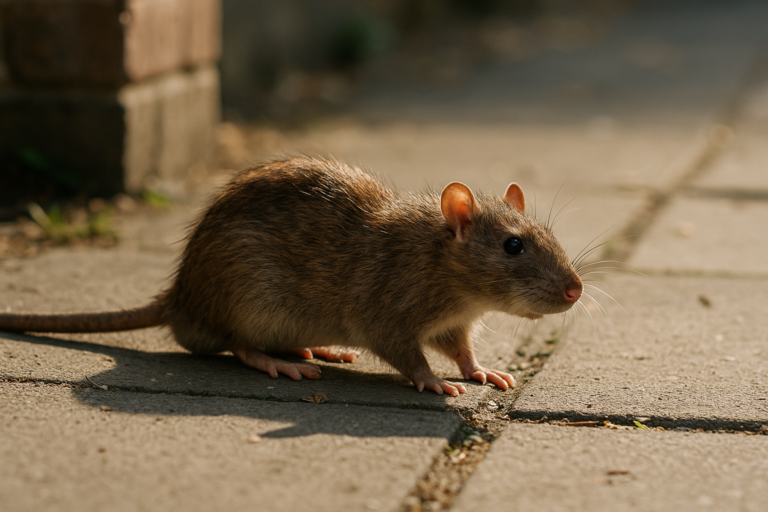 Illustration af rotter aktive om dagen