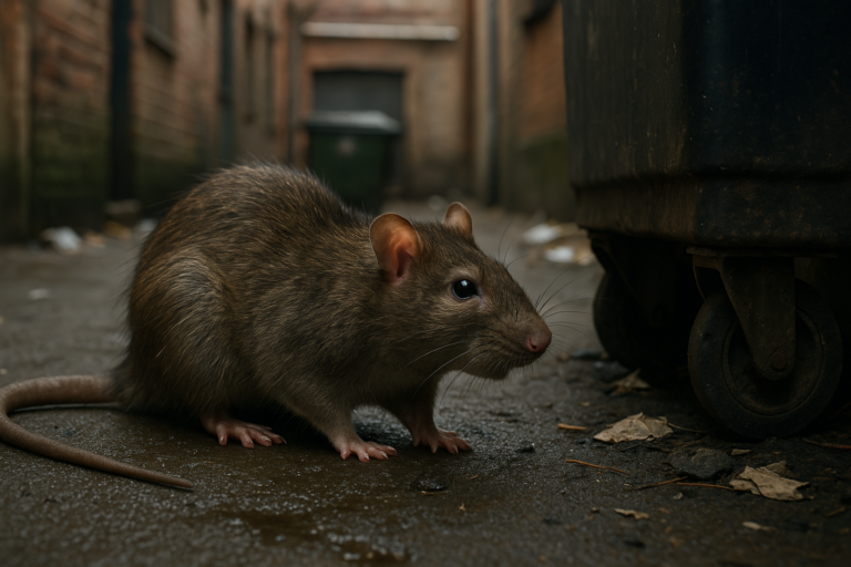 Illustration af rotter i baggård