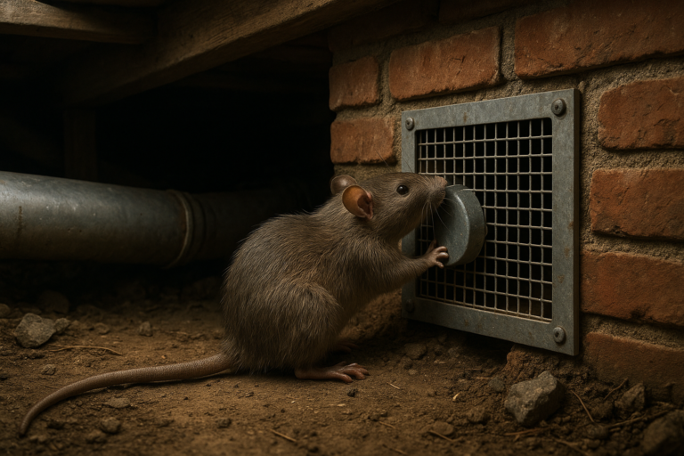 Illustration af rotter i krybekælder