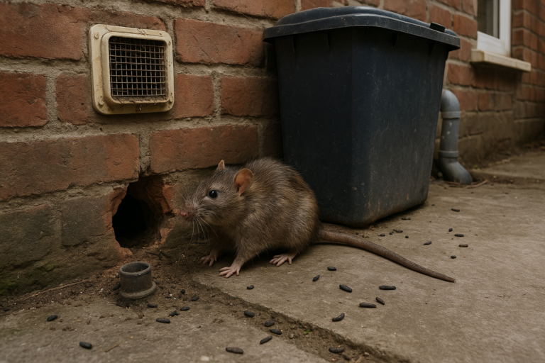 Illustration af rotter ved bolig