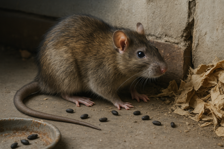 Illustration af tidlige tegn på rotter