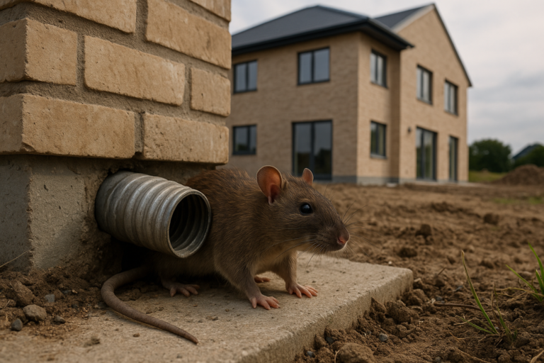 Illustration af rotter i nybyggeri